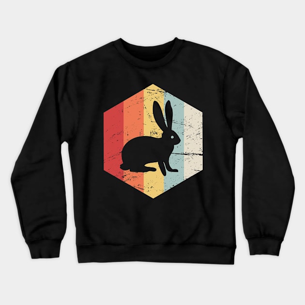 Retro 70s Rabbit Crewneck Sweatshirt by MeatMan